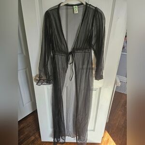 Mistra 1950's Vintage Sheer Dressing Robe